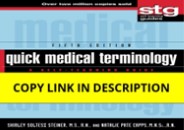 DOWNLOAD Quick Medical Terminology: A Self-Teaching Guide