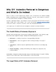 asbestos removal dorset
