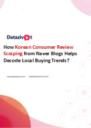 Decode Trends via Review Scraping from Naver Blogs