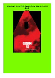 Download Book PDF  Gideon Falls Deluxe Edition Book One