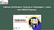 Tableau Certification Training in Chandigarh – Learn with CBITSS Experts