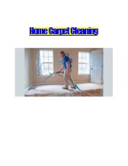 Home Carpet Cleaning