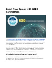 Boost Your Career with RCDD Certification