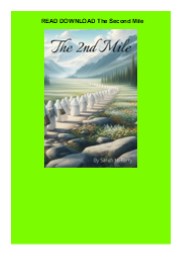 READ DOWNLOAD  The Second Mile