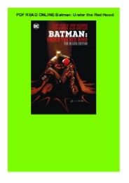 PDF READ ONLINE Batman: Under the Red Hood