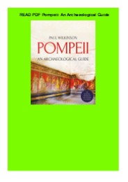 READ PDF  Pompeii: An Archaeological Guide