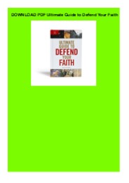 DOWNLOAD PDF  Ultimate Guide to Defend Your Faith