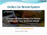 Online Car Rental System