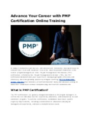 Master Project Management with PMP Certification Online