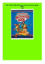 PDF READ ONLINE Super Heroes Activity Book: Bible Fun