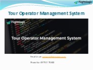Tour Operator Management System