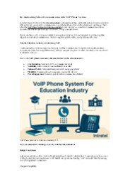 VoIP Phone System for Education Industry