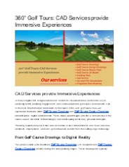 360° Golf Tours: CAD Services provide Immersive Experiences (1)