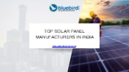 Top Solar Panel Manufacturers in India