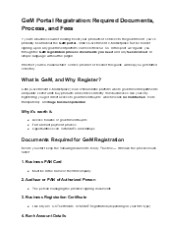 GeM Portal Registration: Required Documents, Process, and Fees