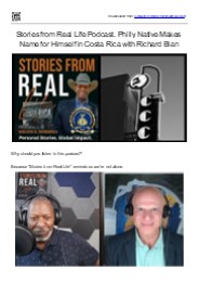 Stories from Real Life Podcast. Philly Native Makes Name for Himself in Costa Rica with Richard Blank