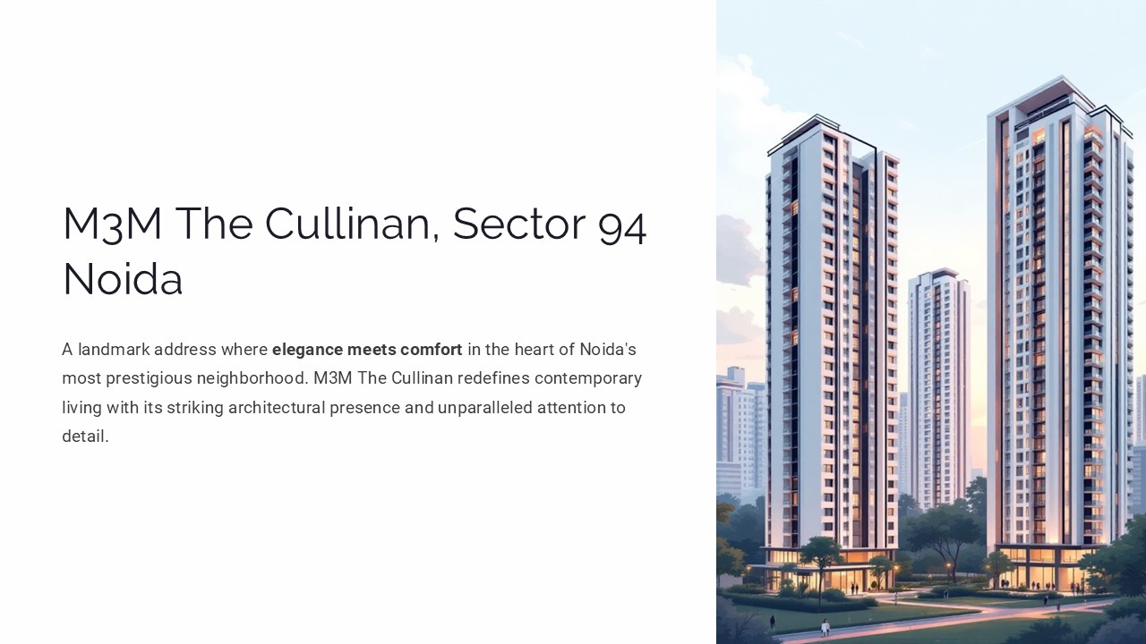 M3M The Cullinan Noida