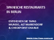 Spanische Restaurants