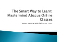Mastermind Abacus Franchise – The Future of Skill-Based Education