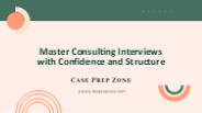 One-on-One Case Interview Preparation at Case Prep Zone
