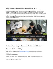 6 Local SEO Tips That Every Dentist Should Know