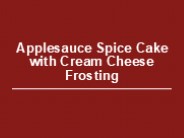 Applesauce Spice Cake with Cream Cheese Frosting