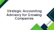 Strategic Accounting Advisory for Growing Companies