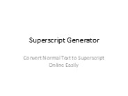 Superscript Generator – Convert Text to Superscript Online