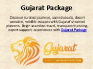 Gujarat Tour Packages for Culture, Faith, and Nature