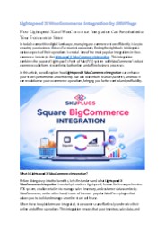 Lightspeed X WooCommerce Integration