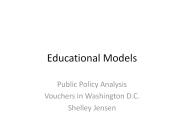 Education Models