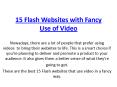 15 Flash Websites with Fancy Use of Video PowerPoint PPT Presentation