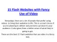 15 Flash Websites with Fancy Use of Video PowerPoint PPT Presentation