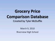 Grocery Price Comparison Databast