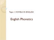 Vowels in English