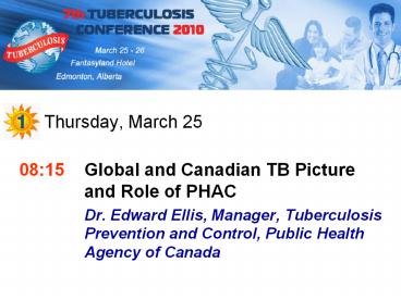 7th TB Conference - Presentations List