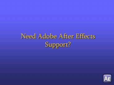Adobe After Effects and Premiere Development Share