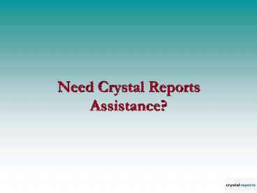 Offshore Crystal Reports Development services | Mindfire Solutions