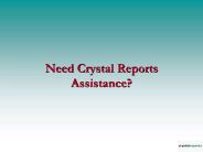 Offshore Crystal Reports Development services | Mindfire Solutions