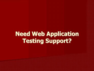 Offshore Web testing | Hire Web testers