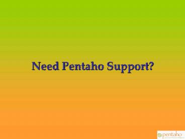 Pentaho application developers | Offshore Pentaho application