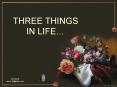 three things for you PowerPoint PPT Presentation