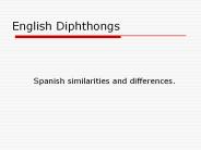 Diphthongs in English