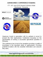 Romania 2010 - a great agribusiness potential