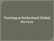 Training at Sutherland Global Services