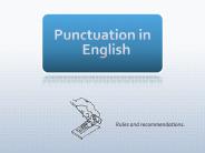 Punctuation in English