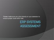 ERP Assessment Test for Leftovers