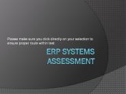 ERP Assessment Project (Leftovers)