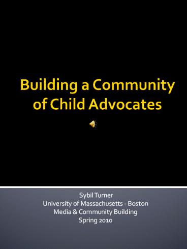 Building a Community of Child Advocates
