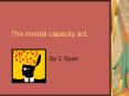 mental capacity act PowerPoint PPT Presentation